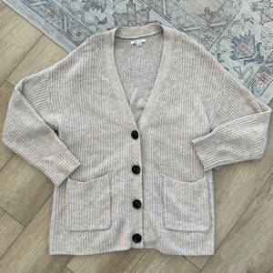 American Eagle Women's Beige Cardigan Sweater size Small
